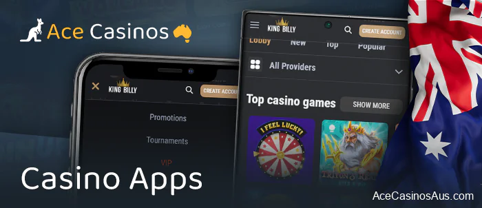 Ranking of online casino apps in Australia