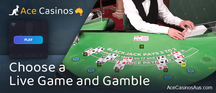 Start playing Live games at AU online casino