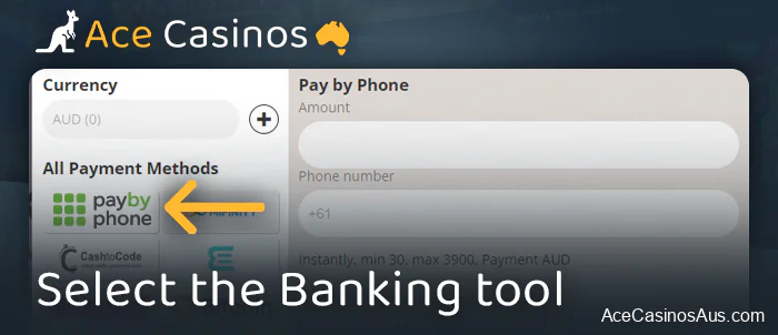 Choose to make a deposit via Pay by Phone at Online Casino