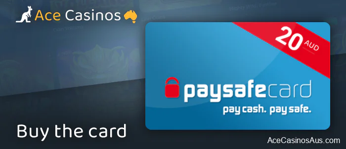 Buy a PaySafeCard money voucher in Australia