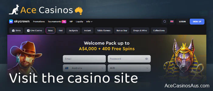 Choose an online casino for Australian players