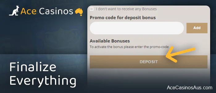 Confirm your deposit at an online casino along with a welcome bonus