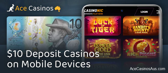 Mobile online casino with min deposit 10 AUD