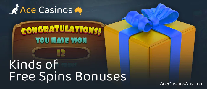 Types of free spin bonuses for Australian online casino players