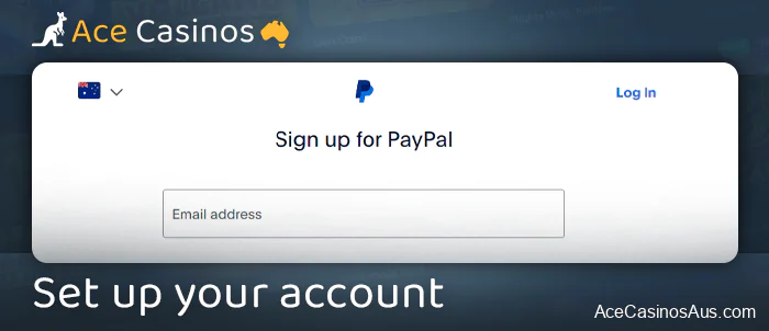 Create an account in the PayPal payment system