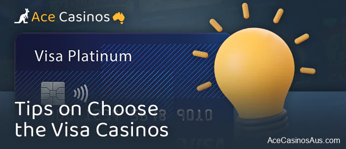 What criteria to choose online casino with visa payments