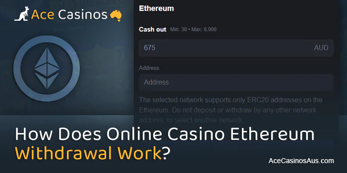 Get winnings to ETH crypto account from online casino