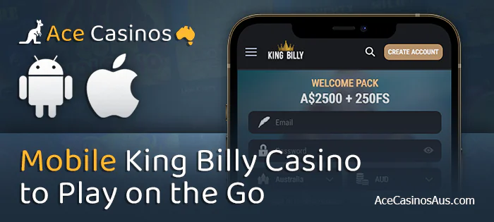 Use the King Billy Casino app for gambling in Australia