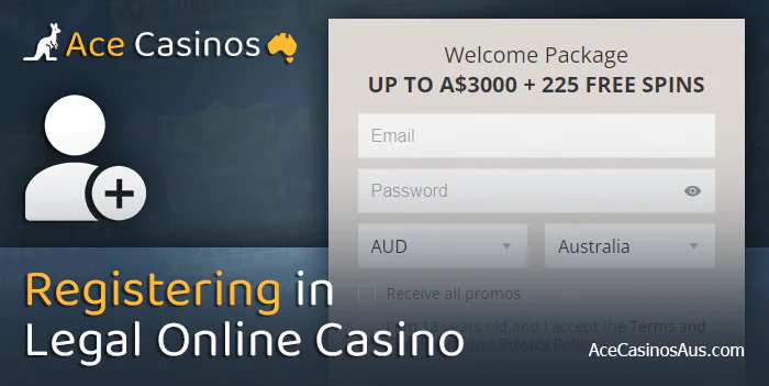 How to create an account at an Australian legal casino - step-by-step instructions