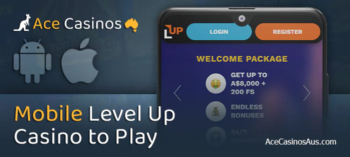 Play Level Up Casino on mobile devices