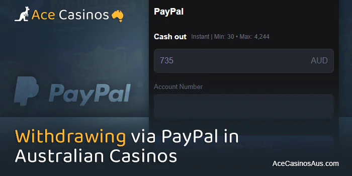 Cash out in PayPal online casino - instructions for Aussies