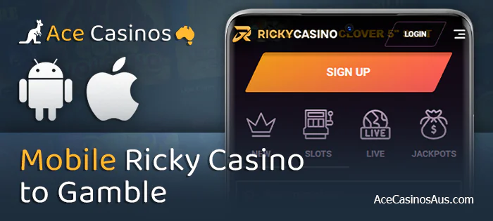 Ricky Casino app for gambling via phone