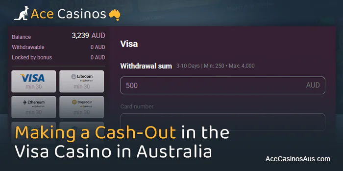 How to get winnings from Australian online casinos to Visa card