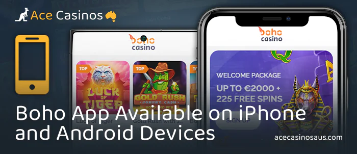 Boho Casino iOS and android app