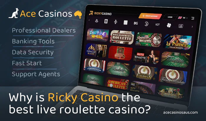 The most popular online casino with live roulette - Ricky Casino